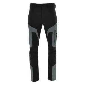 Sara Comfort - Pantaloni de lucru de iarna, material softshell, elastici, rezistenti la ploaie si vant, negru/gri*