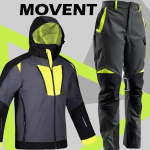 Set MOVENT - Pantaloni de lucru elastici + geaca softshell de iarna
