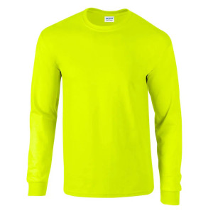 Bluza Gildan Safety Green, 100% bumbac, safety green
