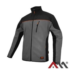 ClasPRO - Jacheta polar fleece, gri/portocaliu