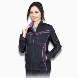 Leber Hollman - Jacheta softshell pentru femei, Black/Pink