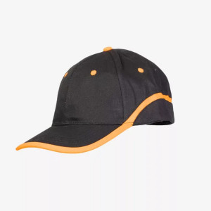 Sapca baseball, negru/portocaliu