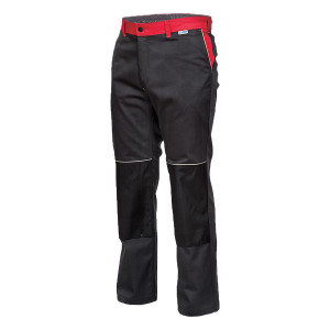 Sara Skiper - Pantaloni de lucru negru/rosu OUTLET