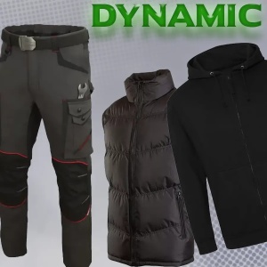 SET DYNAMIC - Pantaloni de lucru + vesta de iarna + hanorac