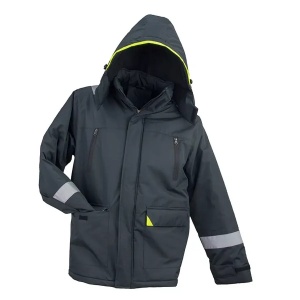 3619 - Geaca de protectie de iarna, imblanita, impermeabila, gri
