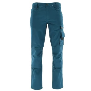 Actiflex - Pantaloni de lucru felxibili, albastru petrol/negru