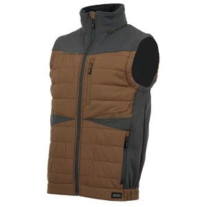 Comfort Plus Brown Hybrid - Vesta de iarna, marou/gri