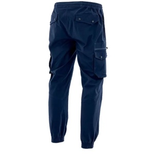 Pantaloni de lucru elastici din bumbac organic – confort si rezistenta, albastru