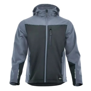 Comfort Plus - Jacheta softshell, rezistenta la vant, gri