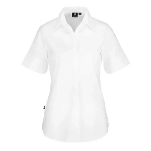 Fiore bluza dama cu maneca scurta - eleganta si confortabila pentru mediul profesional, alb