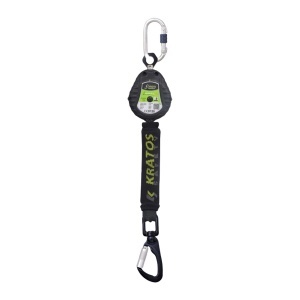 KRATOS - Dispozitiv anticaedere retractabil Kratos, cu carcasa din plastic si carabinier – 2 m