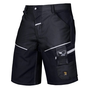 PCR Lander short - Pantaloni de protectie scurti RIP-STOP, negru