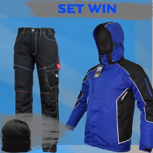 SET WIN - Geaca de protectie de iarna + pantaloni de protectie + sapca