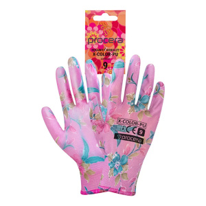 X-COLOR - Manusi de lucru garden, acoperite cu poliuretan, marimea 9