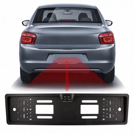 Cameră cu suport pentru număr de înmatriculare Carguard