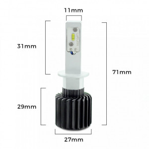 Set 2 Becuri Led Auto H3 4000 lumeni 12-24V Fara Canbus - Img 3