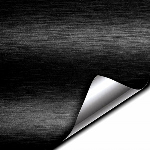 Folie colantare auto Aluminiu Polisat Negru (1m x 1,52m) - Img 1