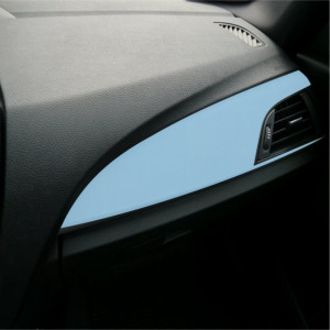 Folie Auto Colantare Trimuri, Model Catifea Albastru Deschis, 100 x 45cm - Img 1