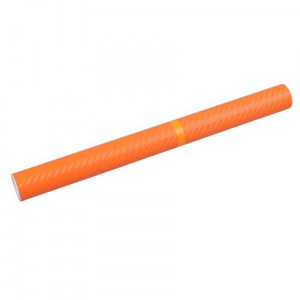 Folie colantare auto Carbon 3D - Orange (3m x 1,27m) - Img 2