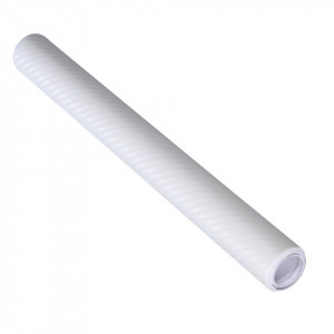 Folie colantare auto Carbon 3D - Alb (3m x 1,27m) - Img 2