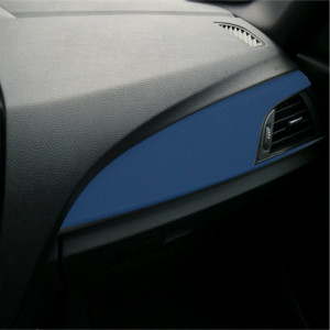 Folie Auto Colantare Trimuri, Model Catifea Albastru Navy, 100 x 45cm - Img 1
