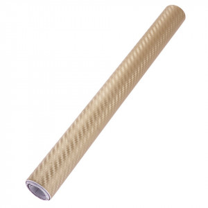 Folie colantare auto Carbon 3D - Gold (3m x 1,27m) - Img 2