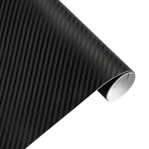 Folie colantare auto Carbon 3D Negru, 3,0m x 1,52m - Img 2