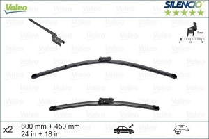 Set 2 Stergatoare Parbriz Valeo Silencio Kia Ceed - Img 2