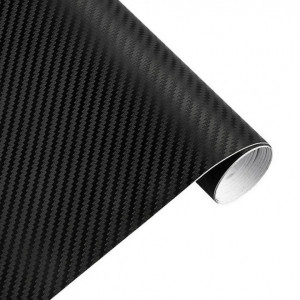 Folie colantare auto Carbon 3D Negru, 3m x 1,27m - Img 2