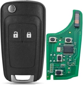 Cheie cu Cip si Telecomanda Opel Insignia Astra J Corsa E Mokka 2 Butoane - Img 1