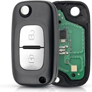 Cheie Cu Telecomanda Renault Clio 3 Kangoo Master Modus Twingo 2 butoane - Img 2