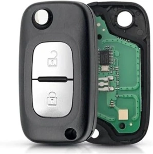 Cheie Cu Telecomanda Renault Clio 3 Kangoo Master Modus Twingo 2 butoane - Img 2