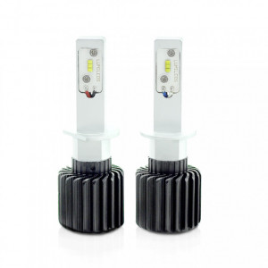 Set 2 Becuri Led Auto H3 4000 lumeni 12-24V Fara Canbus - Img 1