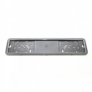 Suport numar inmatriculare INOX + finisaj CARBON, LPF 002 - Img 2