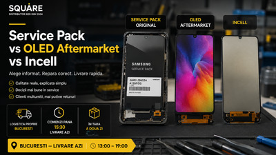 Display Service Pack vs OLED Aftermarket vs Incell: care este diferenta reala si cand merita fiecare