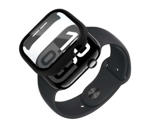 Husa invisiGUARD, All round protective case for Apple Watch 10, 42mm, Black