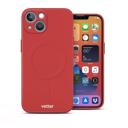 Husa iPhone 14 Plus, Soft Pro Ultra, Compatibil MagSafe, Rosu