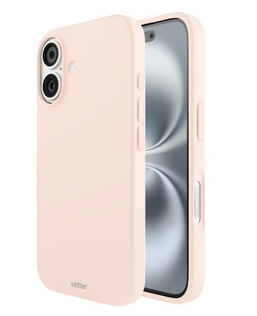 Husa iPhone 16, Clip-On Soft Touch Silk Series Compatibil MagSafe, Roz
