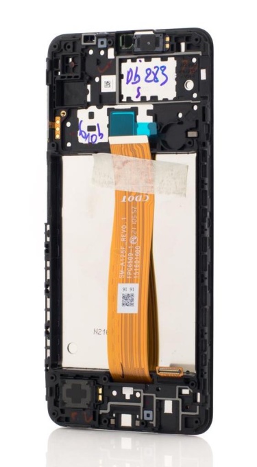 LCD Samsung Galaxy A12 A125F Negru, CDOT/DTC GH82-24490A, Service Pack