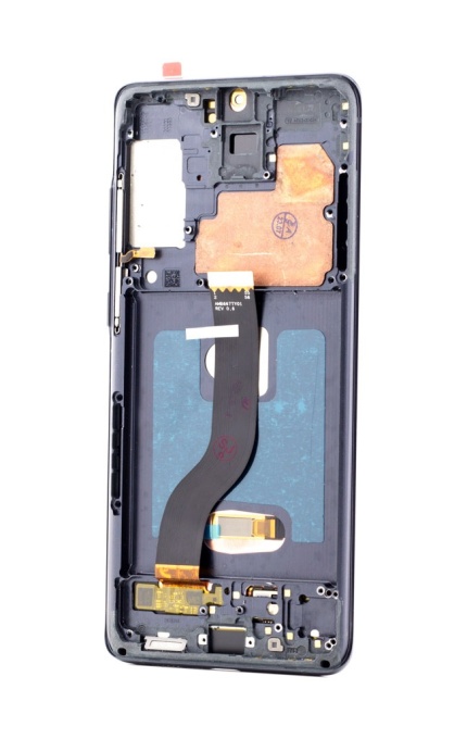 LCD Samsung Galaxy S20 Plus 5G G986, Negru + Rama, [OLED] - pentru înlocuirea ecranului, compatibil cu Samsung, disponibil pe thenx.net
