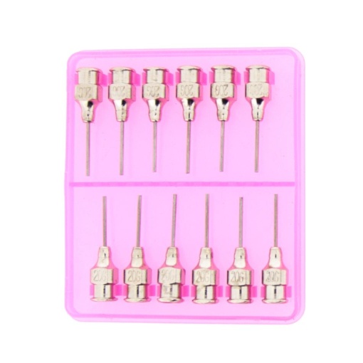 Set 12 Ace Rotunjite pentru Seringi Luer din Sticla – Uz Profesional si Tehnic