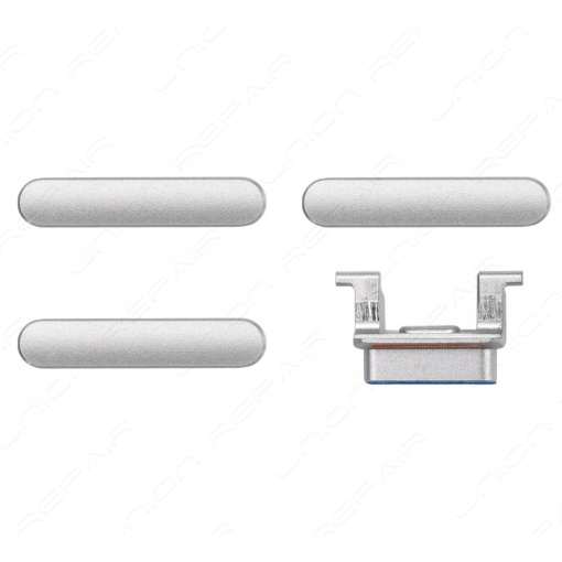 Side Key iPhone 8, 8 Plus, SET, Silver