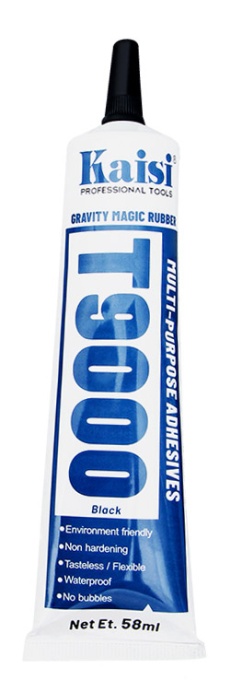 Adeziv Kaisi Crystal Glue, T9000, 58ml, Negru