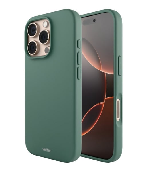 Husa iPhone 16 Pro, Clip-On Soft Touch Silk Series MagSafe Compatible, Light Green