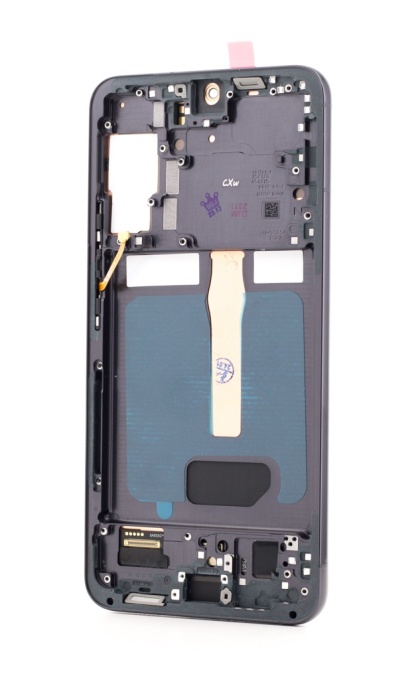LCD Samsung Galaxy S22+ 5G, S906, Negru + Rama, [OLED] - pentru înlocuirea ecranului, compatibil cu Samsung, disponibil pe thenx.net