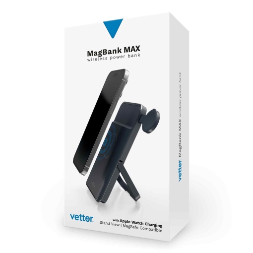 Acumulator extern, MagBank Max, 3 in 1 MagSafe compatible Power Bank, with Apple Watch Charging Pad