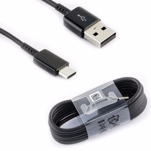 Cablu Samsung EP-DG950CBE, USB-C, Negru