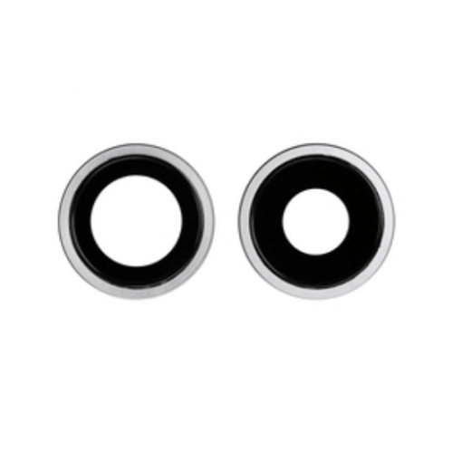 Geam Camera iPhone 11 Alb - Suport Camera Spate cu Lentila