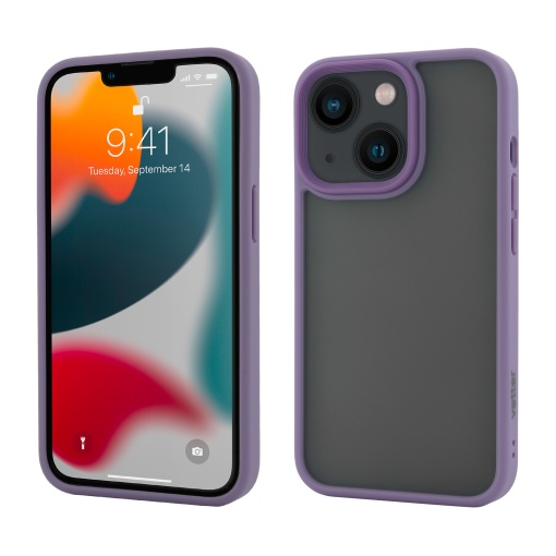 Husa iPhone 13 mini, Clip-On Hybrid, Shockproof Soft Edge and Rigid Back Cover, Purple