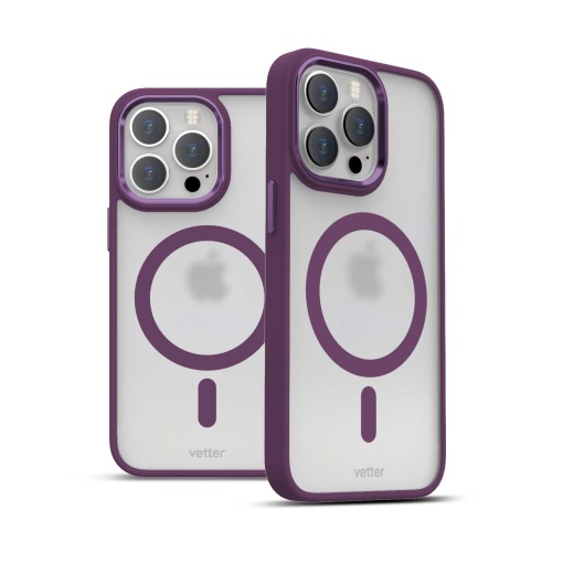 Husa iPhone 14 Pro Max, Clip-On Hybrid, Matt, Compatibil MagSafe, Purple, disponibil pe thenx.net